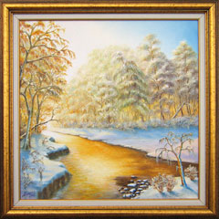 Golden River - Winter landscape